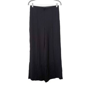 1.STATE Wide Leg‎ Front Seamed Pant Black Sz Small
